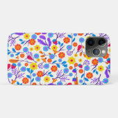 カラフル エキゾチック フラワー 柄-23146 Case-Mate iPhoneケース (裏面(横))