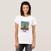 カラフル エッフェル塔 パリ 旅行 Tシャツ (正面フル)