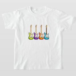 カラフル エレクトリックギター Tシャツ