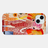 カラフル エレファント コラージュ アート Case-Mate iPhoneケース (裏面 (横))