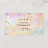 カラフル・オパールの金眉 名刺 (裏面)