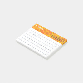 カラフル オレンジ 黄色 チェブロン チェッカーボード ポストイット