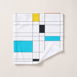 カラフル,カッコいいトレンディー,イラストレーションモダンアート ウォッシュタオル