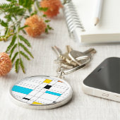 カラフル,カッコいいトレンディー,イラストレーションモダンアート キーホルダー (側面)