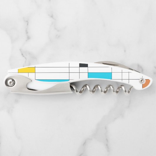 カラフル,カッコいいトレンディー,イラストレーションモダンアート ソムリエナイフ (正面)