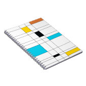 カラフル,カッコいいトレンディー,イラストレーションモダンアート ノートブック (右側)