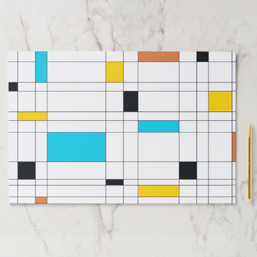 カラフル,カッコいいトレンディー,イラストレーションモダンアート ペーパーパッド (インサイチュ)