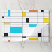 カラフル,カッコいいトレンディー,イラストレーションモダンアート ペーパーパッド (折り畳み)