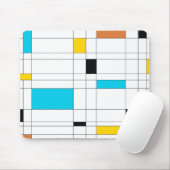 カラフル,カッコいいトレンディー,イラストレーションモダンアート マウスパッド (マウス)