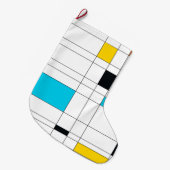 カラフル,カッコいいトレンディー,イラストレーションモダンアート ラージクリスマスストッキング (正面 (吊り時))