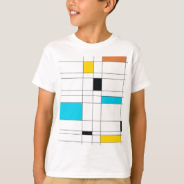 カラフル,カッコいいトレンディー,イラストレーションモダンアート Tシャツ