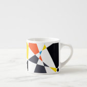 カラフル,カッコいいトレンディー,ジオメトモダンリ形状 エスプレッソカップ (右)