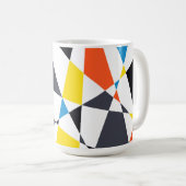 カラフル,カッコいいトレンディー，ジオメトモダンリ形状 コーヒーマグカップ (正面右)