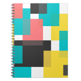 カラフル,カッコいいトレンディー，都市幾何学図形アート ノートブック