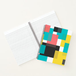 カラフル,カッコいいトレンディー，都市幾何学図形アート ノートブック