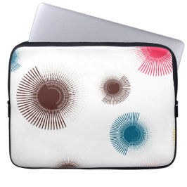 カラフル、カッコいいトレンド都市ブラシストロークの円 ラップトップスリーブ