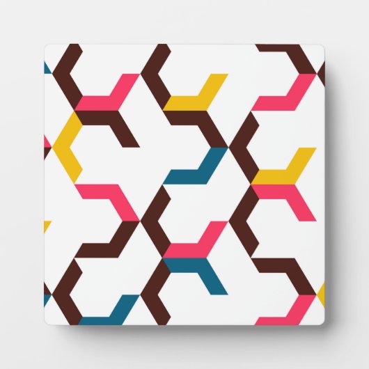 カラフル, カッコいい,モダントレンディーの矢印の形 フォトプラーク (正面)