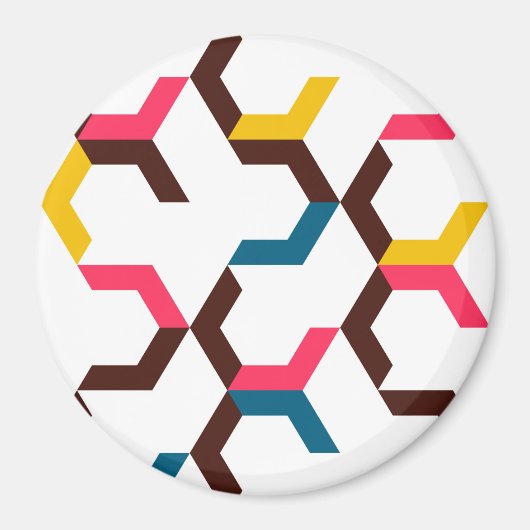 カラフル, カッコいい,モダントレンディーの矢印の形 マグネット (正面)