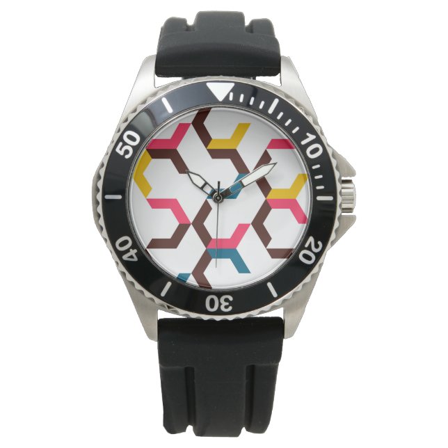 カラフル, カッコいい,モダントレンディーの矢印の形 腕時計 (正面)