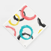 カラフル,,,カッコいい,モダントレンディーブラシのストローク円 (コーナー)