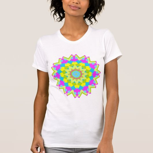 カラフル カレイドスコープ 01 Tシャツ (正面)