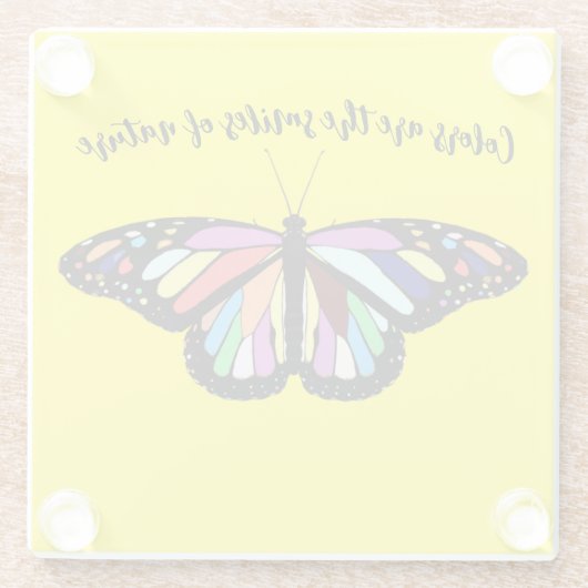 カラフル ガラスコースター (裏面)