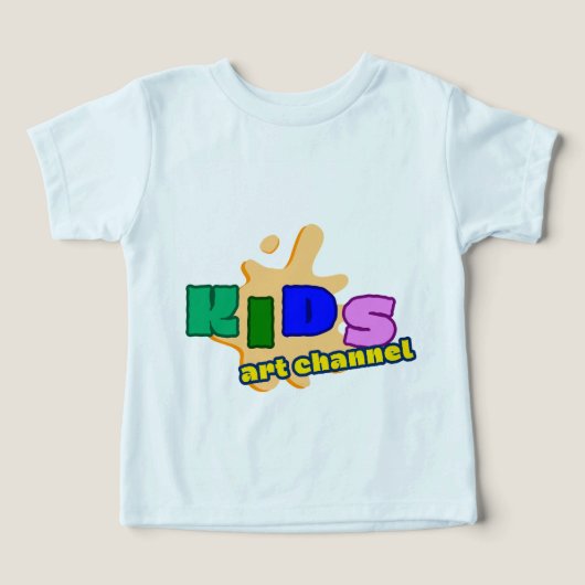 カラフル キッズ アート チャンネル 子供用Tシャツ | かわいい (デザイン正面)