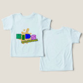 カラフル キッズ アート チャンネル 子供用Tシャツ | かわいい (デザイン正面&裏面)