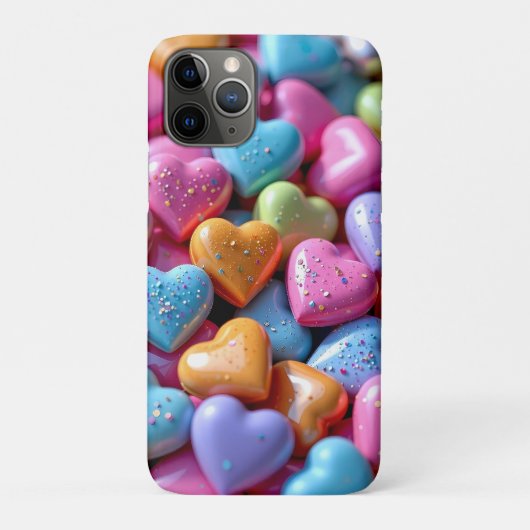 カラフル キャンディ ラブ ハート Case-Mate iPhoneケース (裏)
