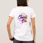 カラフル ギラギラ スター 誕生日 Tシャツ (裏面)