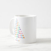 カラフル クラシック FA LA LA LA シーズン コーヒーマグカップ (正面左)