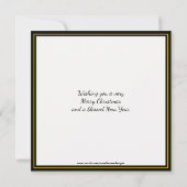 カラフル |クリスマスツリー |フェスティバルグリーティングカード (裏面)