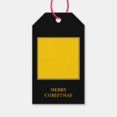 カラフル |クリスマスツリー |モノグラム ギフトタグ (裏面)