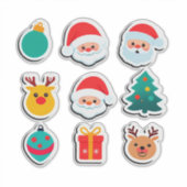カラフル クリスマス セット シール (正面)
