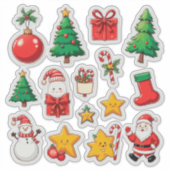 カラフル クリスマス セット シール (正面)