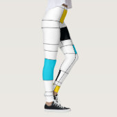 カラフル,クールトレンディー,モダンイラストレーションアート レギンス (右)