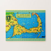 カラフル ケープコッド 11x14 ジグソーパズル (横)