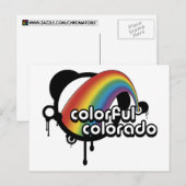 カラフル コロラド ポストカード (正面/裏面)