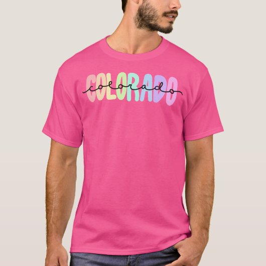 カラフル コロラド 野球 スリーブ Tシャツ (正面)