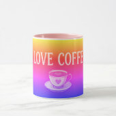 カラフル コーヒー大好き マグカップ (中央)