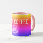 カラフル コーヒー大好き マグカップ (正面右)