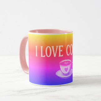 カラフル コーヒー大好き マグカップ