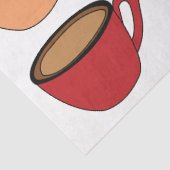 カラフル コーヒー カップ パターン 薄葉紙 (詳細)