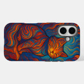 カラフル ゴッホ キャット アート フォンケース Case-Mate iPhoneケース (裏面 (横))