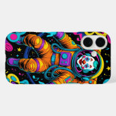 カラフル サイケデリック クラウン 宇宙飛行士 Case-Mate iPhoneケース (裏面 (横))