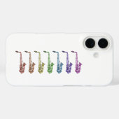カラフル サックス レインボー Case-Mate iPhoneケース (裏面 (横))