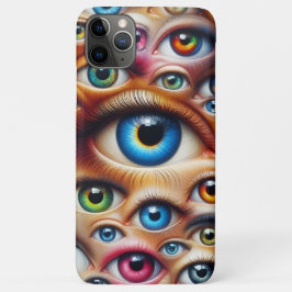 カラフル サレアリストの目 iPhoneケース iPhone 11 Pro Maxケース