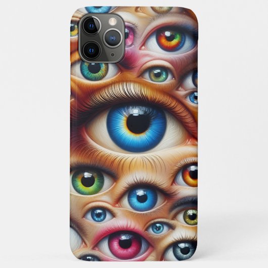 カラフル サレアリストの目 iPhoneケース Case-Mate iPhoneケース (裏面)