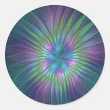 カラフル シャイニー ファンタジー フラワー アブストラクト フラクタル アート