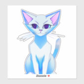 カラフル シャム猫 シール (シート)